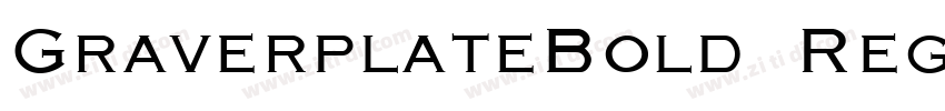 GraverplateBold Regu字体转换